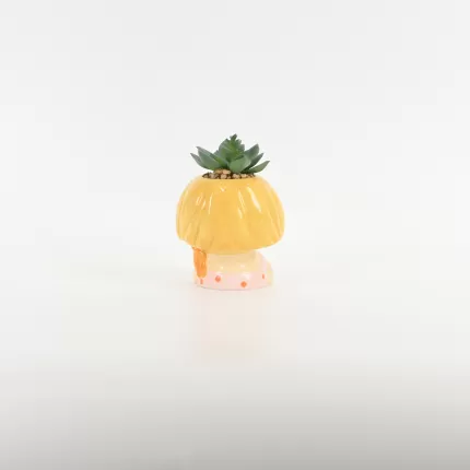 Cute Girl Succulent Ornament