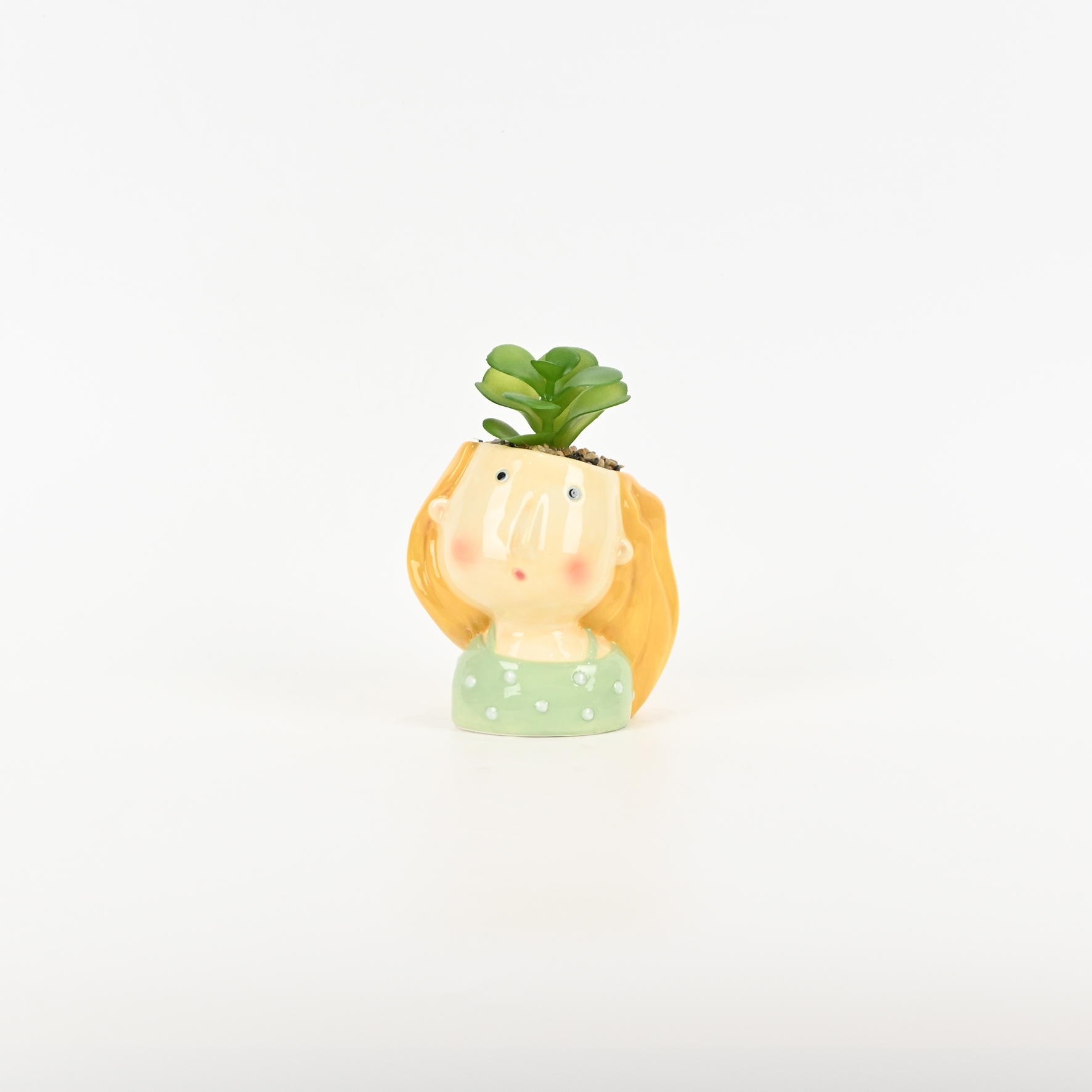 Cute Girl Succulent Ornament