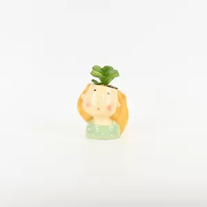Cute Girl Succulent Ornament