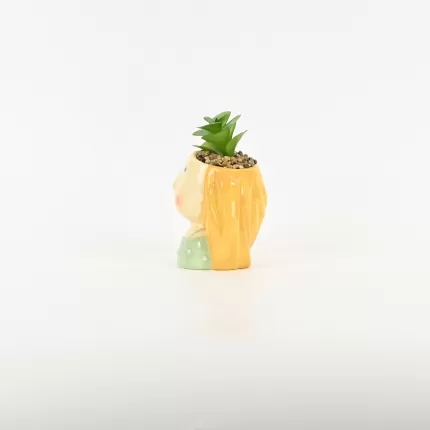 Cute Girl Succulent Ornament