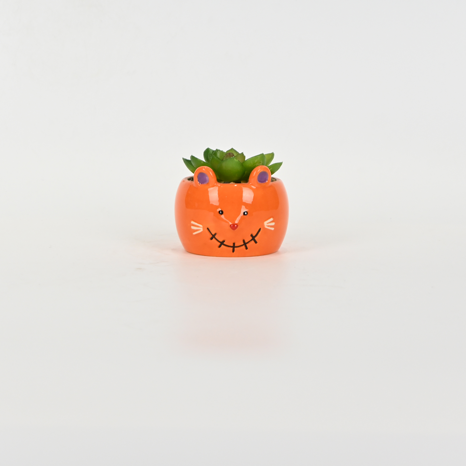 Mouse Succulent Ornament-orange