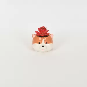 Corgi Succulent Ornament