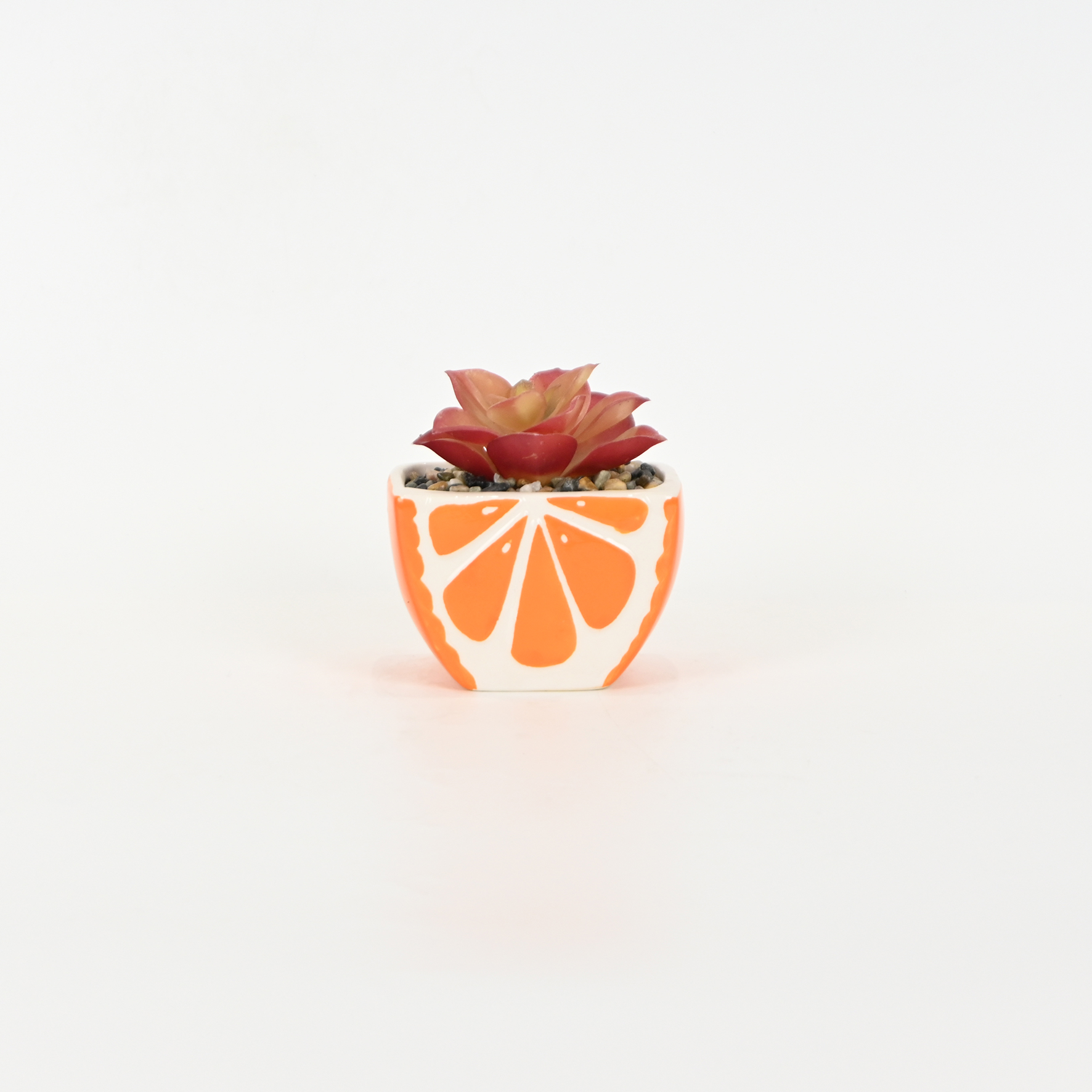 Orange Succulent Ornament