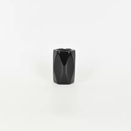 Geometric Embossed Toothbrush Holder-black