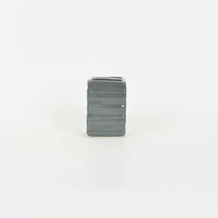 Line Embossed Toothbrush Holder-gray