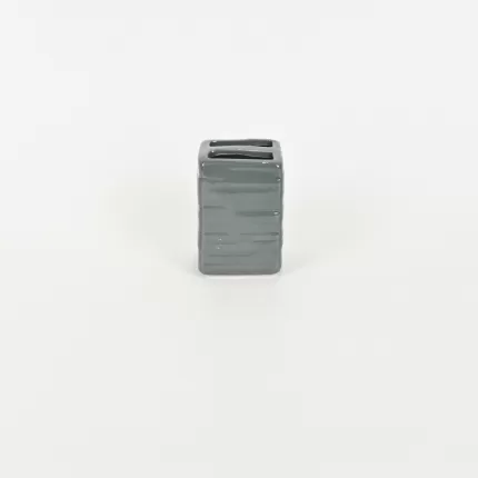 Line Embossed Toothbrush Holder-gray