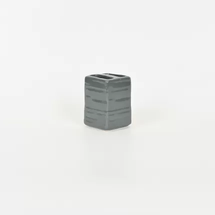 Line Embossed Toothbrush Holder-gray