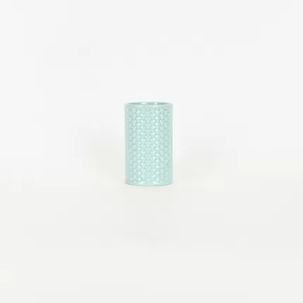 Geometric Embossed Mouthwash Cup-sky blue