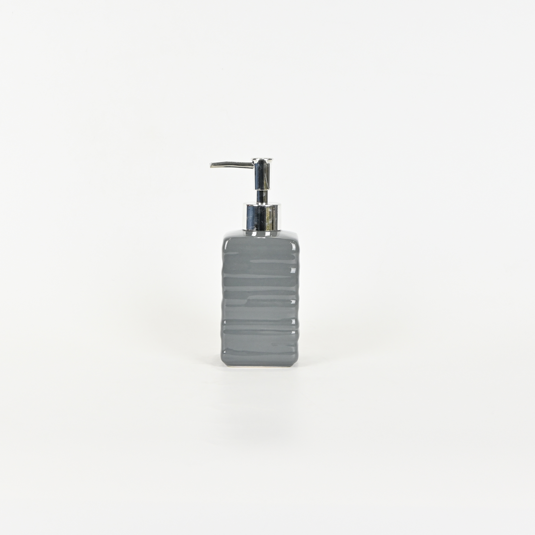 Line Embossed Lotion Bottle-gray