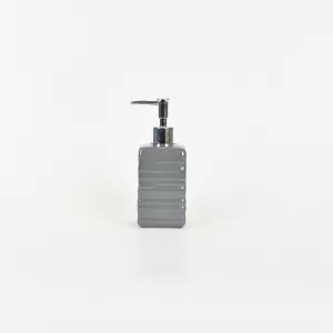Line Embossed Lotion Bottle-gray