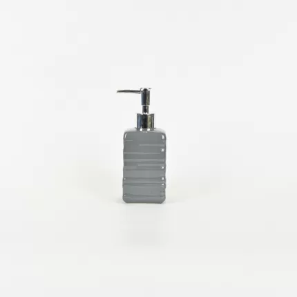 Line Embossed Lotion Bottle-gray