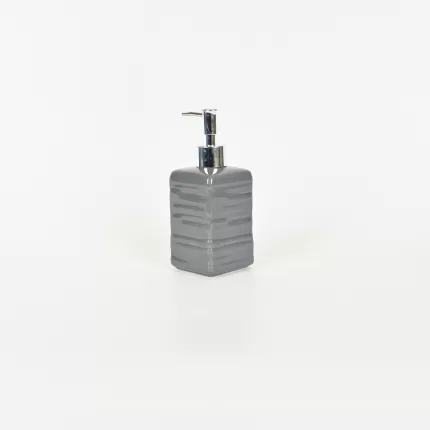 Line Embossed Lotion Bottle-gray