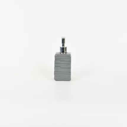 Line Embossed Lotion Bottle-gray