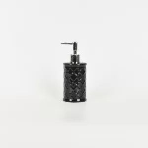 Geometric Embossed Lotion Bottle-black