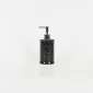 Geometric Embossed Lotion Bottle-black