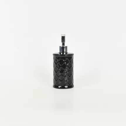 Geometric Embossed Lotion Bottle-black
