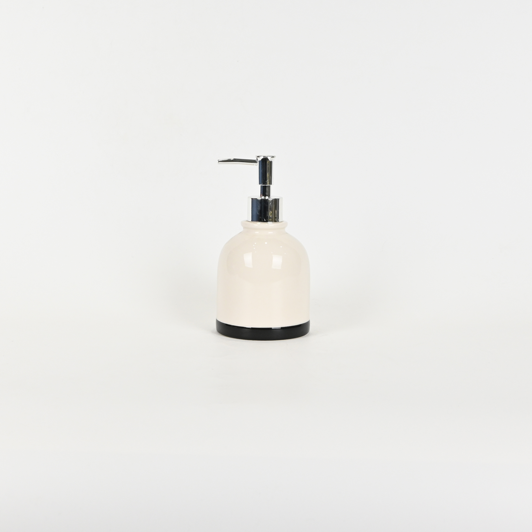 Simple Black and White Lotion Bottle