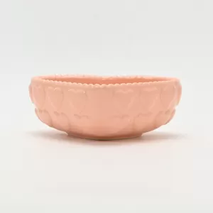 Heart Embossed Bowl-cream pink
