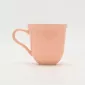 Heart Embossed Mug-cream pink