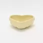 Heart Embossed Bowl-cream yellow