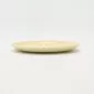 Heart Embossed Plate-cream yellow