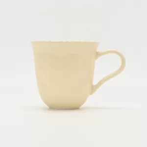 Heart Embossed Mug-cream yellow