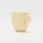 Heart Embossed Mug-cream yellow