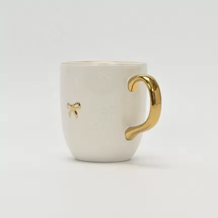 Embossed Bow Mug