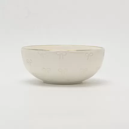 Embossed Bow Bowl