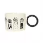Languid Cat Paw Mug-black