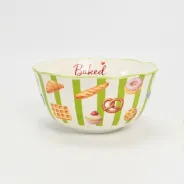 Heart-Patterned Baking Bowl