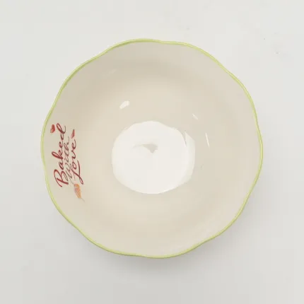 Heart-Patterned Baking Bowl
