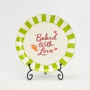 Heart-Patterned Baking  Plate-1