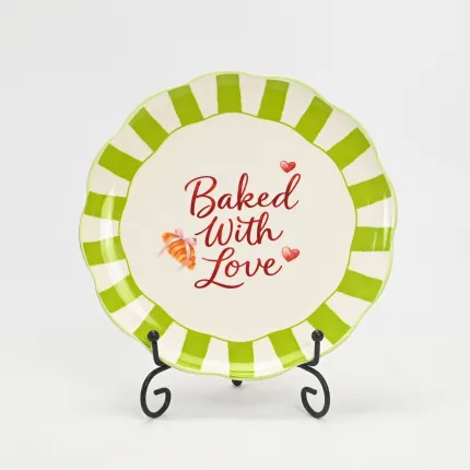 Heart-Patterned Baking  Plate-1