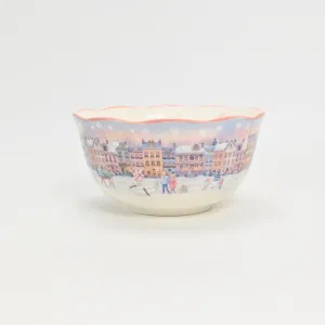 Pastel Christmas Village Bowl