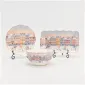 Pastel Christmas Village Plate