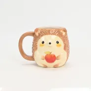 Cute Hedgehog Mug - Brown